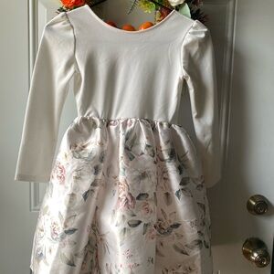 H&M Elegant White and Pink Floral Dress